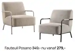 Pronto wonen Fauteuil Posano aanbieding
