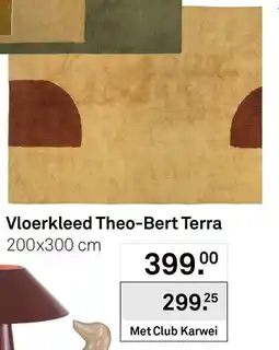 Karwei Vloerkleed Theo-Bert Terra aanbieding