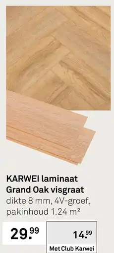 Karwei KARWEI laminaat Grand Oak visgraat aanbieding