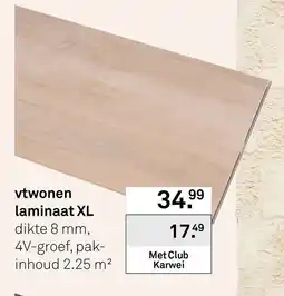 Karwei Vtwonen laminaat XL aanbieding