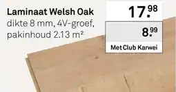 Karwei Laminaat Welsh Oak aanbieding