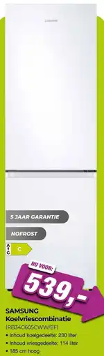 EP Beerepoot SAMSUNG Koelvriescombinatie (RB34C605CWW/EF) aanbieding