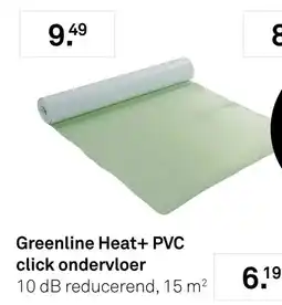 Karwei Greenline Heat+ PVC click ondervloer aanbieding