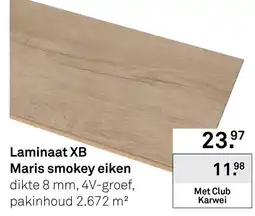 Karwei Laminaat XB Maris smokey eiken aanbieding