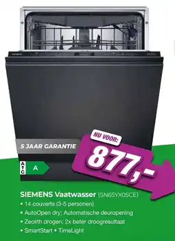 EP Beerepoot SIEMENS Vaatwasser (SN65YX05CE) aanbieding
