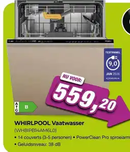 EP Beerepoot Whirlpool Vaatwasser (WH8IPB14AM6LO) aanbieding
