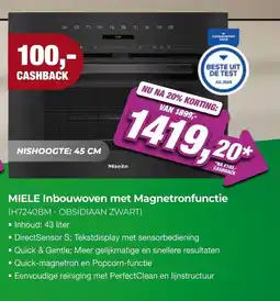EP Beerepoot Miele Inbouwoven met Magnetronfunctie aanbieding