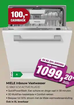 EP Beerepoot Miele Inbouw Vaatwasser aanbieding