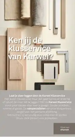 Karwei Karwei klusservice aanbieding