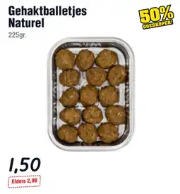Budget Food Gehaktballetjes Naturel aanbieding