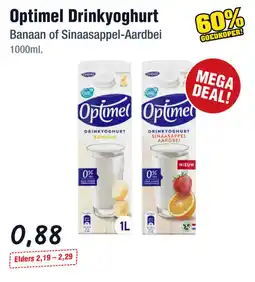 Budget Food Optimel Drinkyoghurt aanbieding