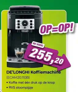 EP Beerepoot De'Longhi Koffiemachine (ECAM20.110B) aanbieding