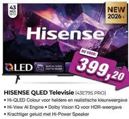 EP Beerepoot HISENSE QLED Televisie (43E79S PRO) aanbieding