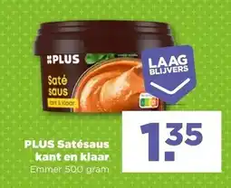 PLUS PLUS Satésaus kant en klaar aanbieding