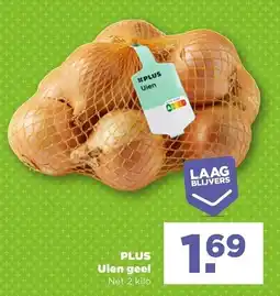 PLUS PLUS Uien geel aanbieding