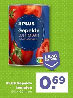 PLUS PLUS Gepelde tomaten aanbieding