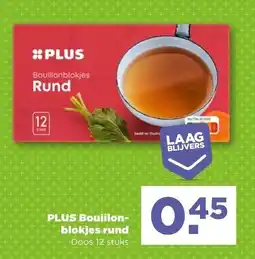 PLUS PLUS Bouillon-blokjes rund aanbieding