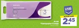 PLUS PLUS Toilet papier 3 laags aanbieding