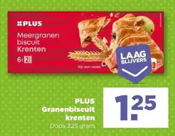 PLUS PLUS Granenbiscuit krenten aanbieding