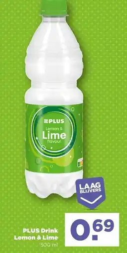 PLUS PLUS Drink Lemon & Lime aanbieding