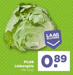 PLUS IJsbergsla aanbieding