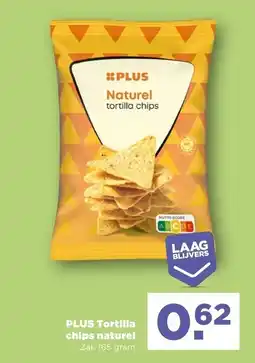 PLUS PLUS Tortilla chips naturel aanbieding