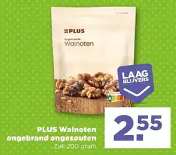 PLUS PLUS Walnoten ongebrand ongezouten aanbieding