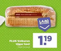 PLUS PLUS Volkoren tijger heel aanbieding