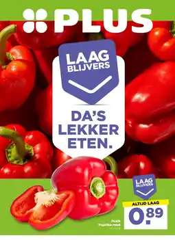 PLUS PLUS Paprika rood aanbieding