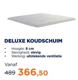 TotaalBED Topmatrassen Deluxe koudschuim aanbieding