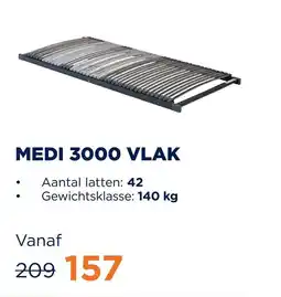 TotaalBED Lattenbodems Medi 3000 vlak aanbieding