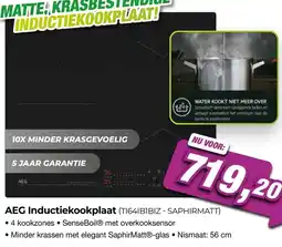 EP Beerepoot AEG Inductiekookplaat (T1641B1BIZ - SAPHIRMATT) aanbieding