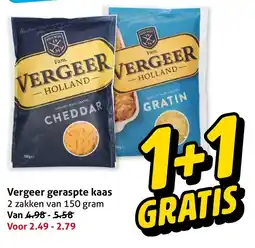 Hoogvliet Vergeer geraspte kaas aanbieding