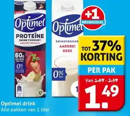 Hoogvliet Optimel drink aanbieding