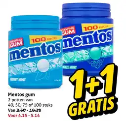 Hoogvliet Mentos gum aanbieding