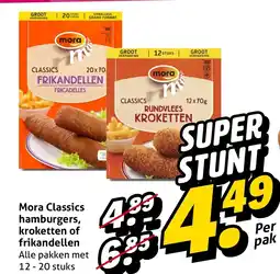 Hoogvliet Alle Mora Classics hamburgers, kroketten of frikandellen aanbieding