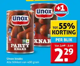 Hoogvliet Unox knaks aanbieding
