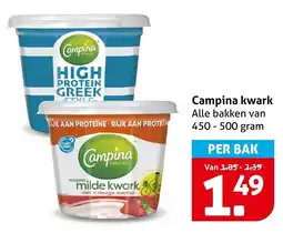 Hoogvliet Alle Campina kwark aanbieding