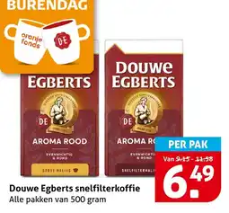 Hoogvliet Douwe Egberts snelfilterkoffie aanbieding