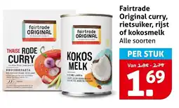 Hoogvliet Alle Fairtrade Original curry, rietsuiker, rijst of kokosmelk aanbieding