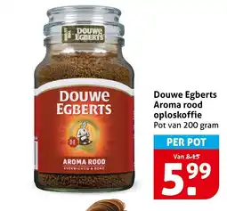 Hoogvliet Douwe Egberts Aroma rood oploskoffie aanbieding