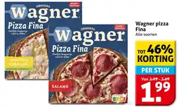 Hoogvliet Wagner pizza Fina aanbieding