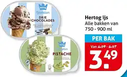 Hoogvliet Alle Hertog ijs aanbieding