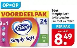 Hoogvliet Edet Simply Soft toilet papier aanbieding