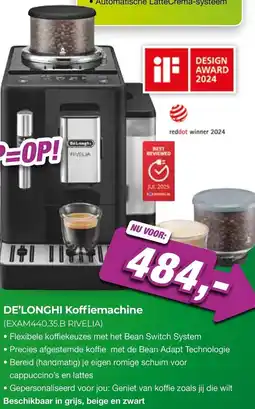 EP Beerepoot De'longhi Koffiemachine aanbieding