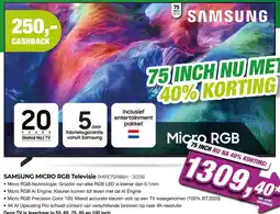EP Beerepoot SAMSUNG MICRO RGB Televisie (MRE75R86H-2026) aanbieding