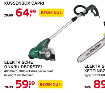 Praxis Elektrische Onkruidborstel aanbieding