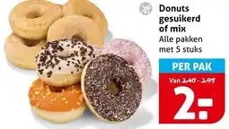 Hoogvliet Donuts gesuikerd of mix aanbieding