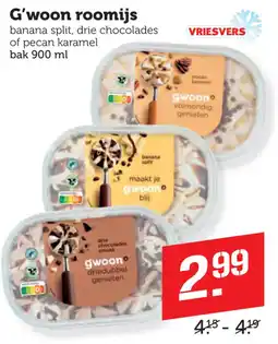 Coop G'woon roomijs aanbieding