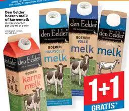 Coop Den Eelder boeren melk of karnemelk aanbieding